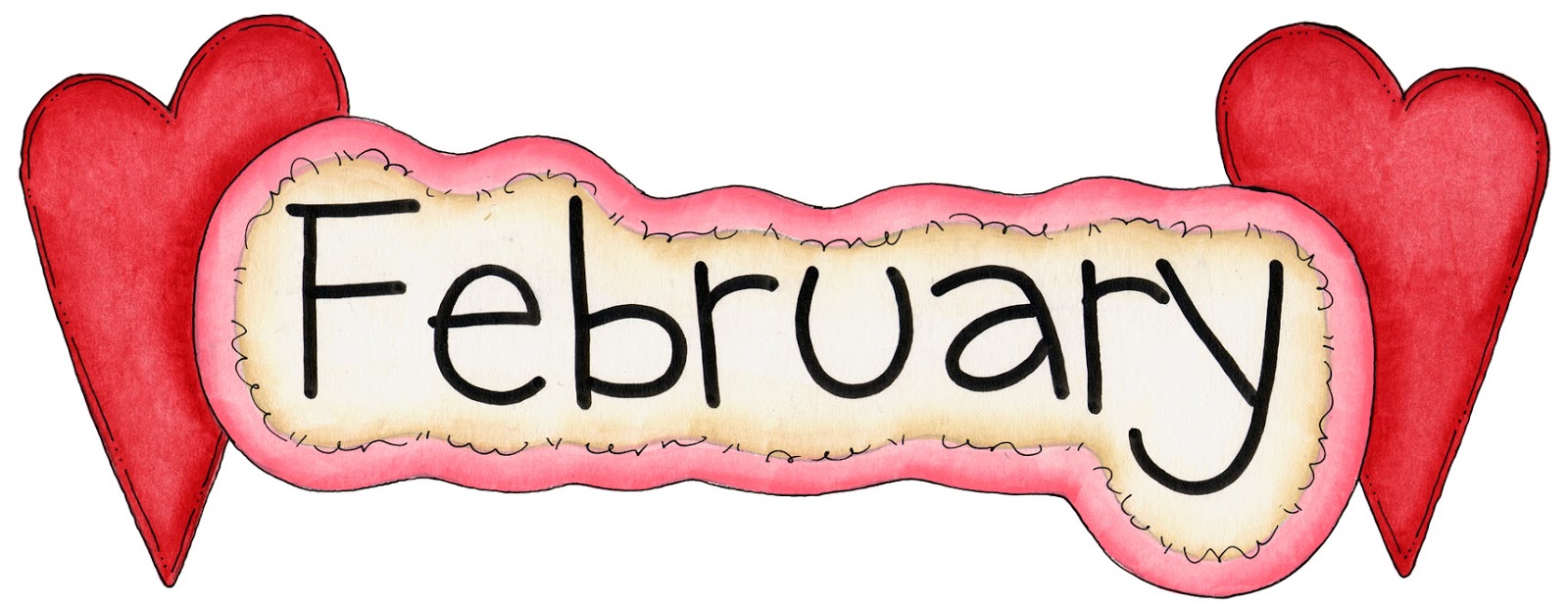 month of february clip art